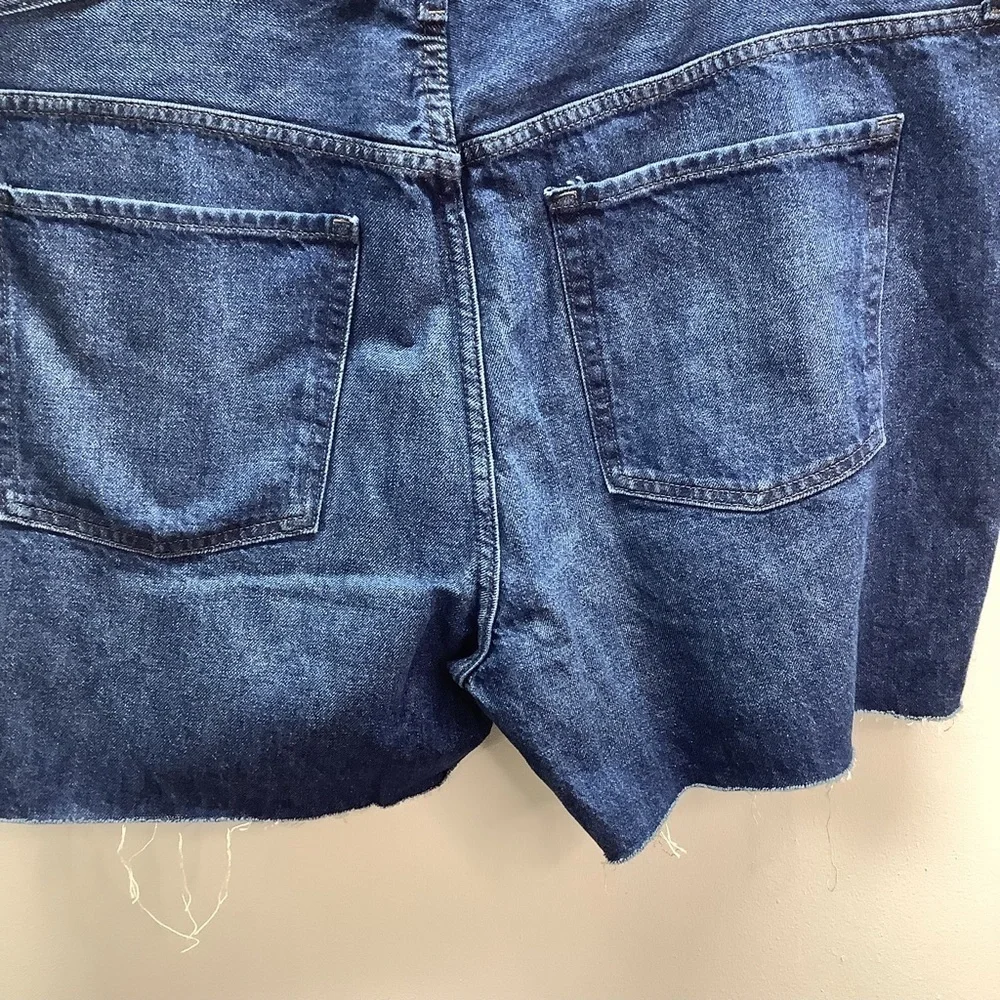 Old Navy Size 24 Slouchy Straight Women's Blue Jean Shorts. New No Tags.